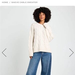 Splendid Maeve Cable Knit
Sweater - Cream Maeve Cable Knit Sweater - Cream